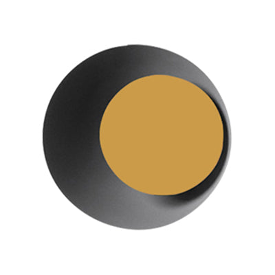 Circle Sconce Light Macaron Metal Black/Grey/Posa Lumo a monte a parete Light, 10 "/13" Dia