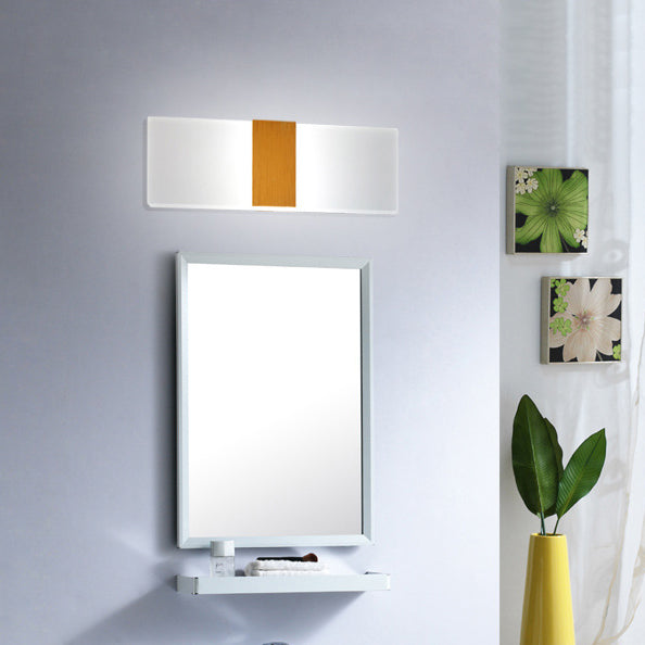 Splique de pared ovalado/rectangular/convexo moderno 8 "/10.5" de ancho de pared acrílica de ancho de ancho en luz cálida/blanca/natural