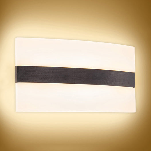 Splique de pared ovalado/rectangular/convexo moderno 8 "/10.5" de ancho de pared acrílica de ancho de ancho en luz cálida/blanca/natural