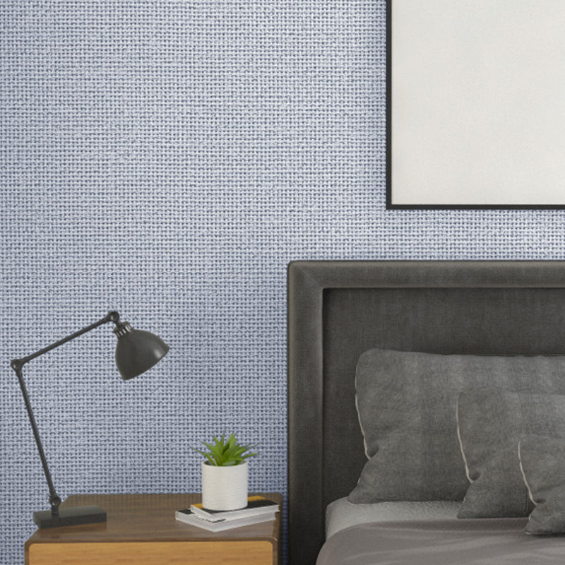 Crisscrossed Rattan Effect Wallpaper Light-Color Japanese Wall Decor for Bedroom
