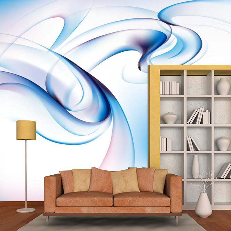 Illustration Flower Wall Paper Mural Large Wall Covering for Bedroom, Made to Measure