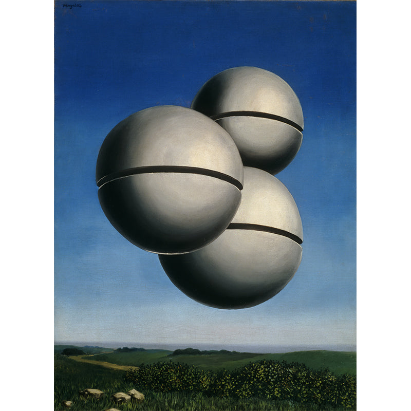 Surrealist Anti-Gravity Wallpaper Murals Grey-Blue Moisture Resistant Wall Art for Bedroom