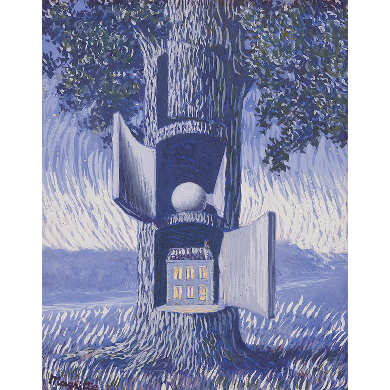 La Voix Du Sang Murals Wallpaper Surreal Non-Woven Fabric Wall Decor in Pastel Color