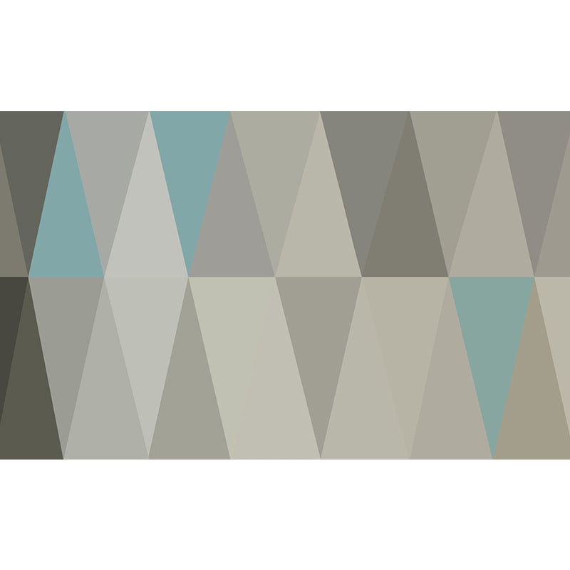 Illustration Rhombus Wall Mural Whole Wall Covering for Living Room, Made to Measure