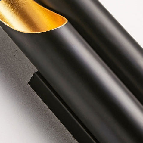 Pipe d'or / noir / blanc Lumière murale applique moderne 2/4 lumières Lumière murale en métal pour le salon