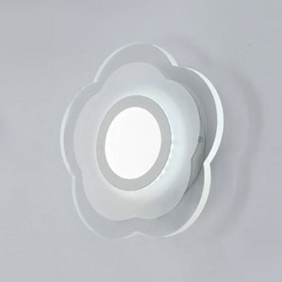 Triángulo/redondo/cuadrado Corredor de pared Lucina Luce de acrílico Lámpara de pared de LED acrílico en cálido/blanco