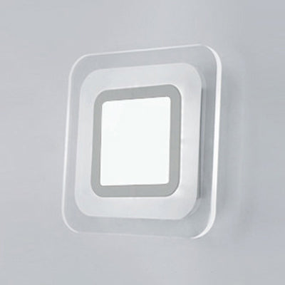 Triangolo/Round/Square Corridore Wall Sconce Lighting Acrilic LED Lampada a parete a parete calda/bianca