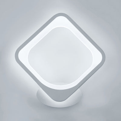 Simple Triangle/Oval/Teardrop Wall Sconce Light Acrylic LED Corridor Wall Light Fixture in Warm/White