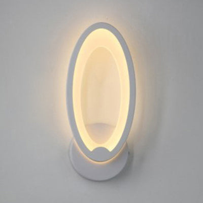 Simple Triangle/Oval/Teardrop Wall Sconce Light Acrylic LED Corridor Wall Light Fixture in Warm/White