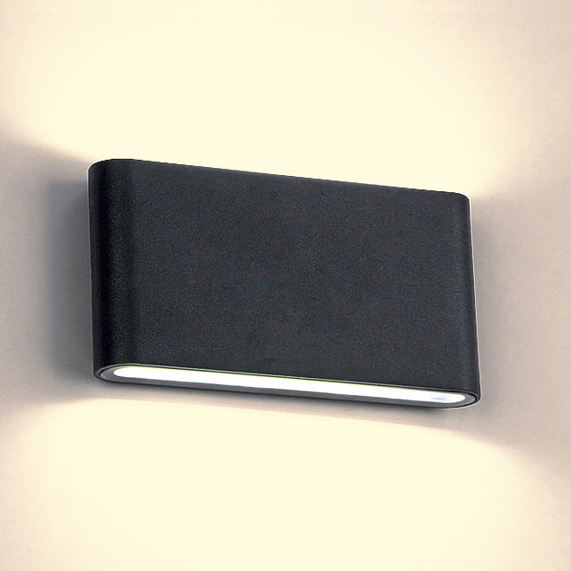 Schwarz/weiß rechteckige Wandscheibe Licht moderne stilvolle warme/weiße Licht LED Aluminium Wandleuchten für Flur, 4,5 "/7" W.