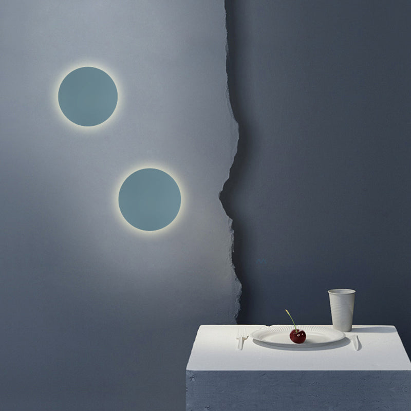 Roze/blauw/groene muur SCONCE Macaron Metal 1 lichte sconce verlichtingsarmatuur in wit/warm/derde versnelling