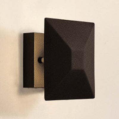 Lampada a parete geometrica in bianco/nero modernista 1/3 luci con tonalità metallica.