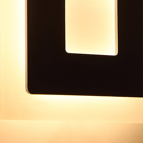 Modern Square Acrylic Sconce Light LED Living Room Wall Lighting Fixture in Warm/White Light