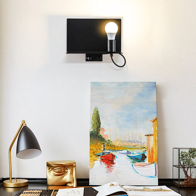 Lampada da parete del sostenitore della lampadina nuda 1 Lampada da parete in stile semplice per studio