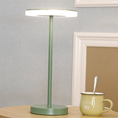 Macaron Style Rounded Table Lamp Acrylic LED Living Room Table Lighting in Blue/Green, Warm/White Light