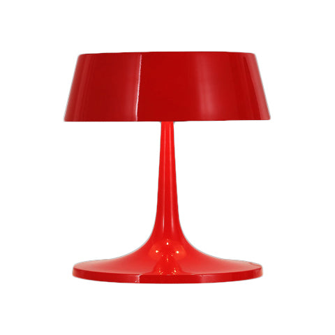 Gladde Drum Metalen Bureaulamp Moderne Stijl 3-Licht Zwart/Wit Bureauverlichting met Gewelfde Basis voor Woonkamer
