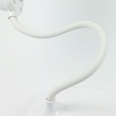 Scrivania a forma di corno bianco luce semplice stile a led tocco lampada da scrivania in piedi sensibile