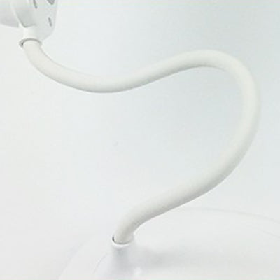 White Horn Shaped Desk Light Simple Style LED Touch Sensitive Standing Desk Lamp for Reading