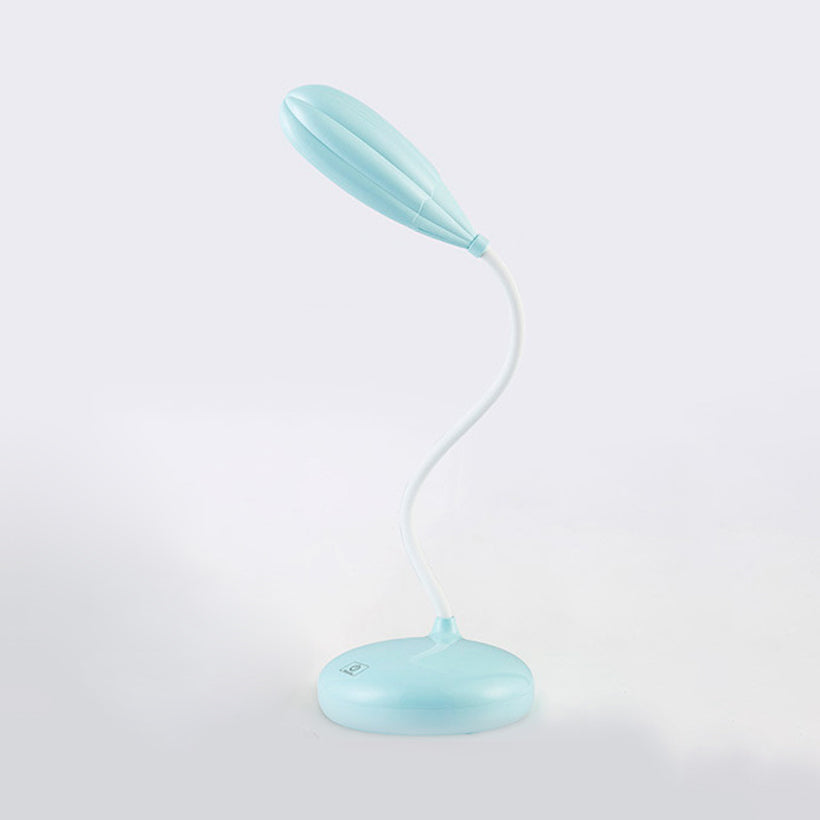 Blauw/roze/witte LED -bureaulamp aanraakbediening dimmen licht flexibel USB oplaadbaar bureaulampje om te lezen