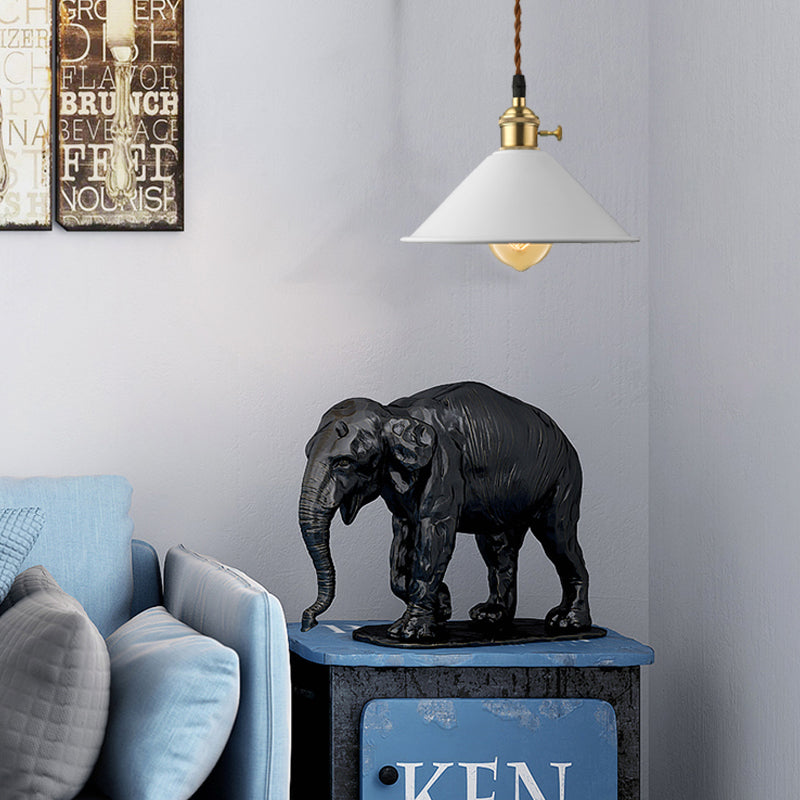 Conic Shade Esszimmer Deckenleuchte Industriestil Metal 1 Hellgrau/Weiß/rosa Anhänger Beleuchtung