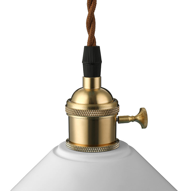 Conic Shade Esszimmer Deckenleuchte Industriestil Metal 1 Hellgrau/Weiß/rosa Anhänger Beleuchtung