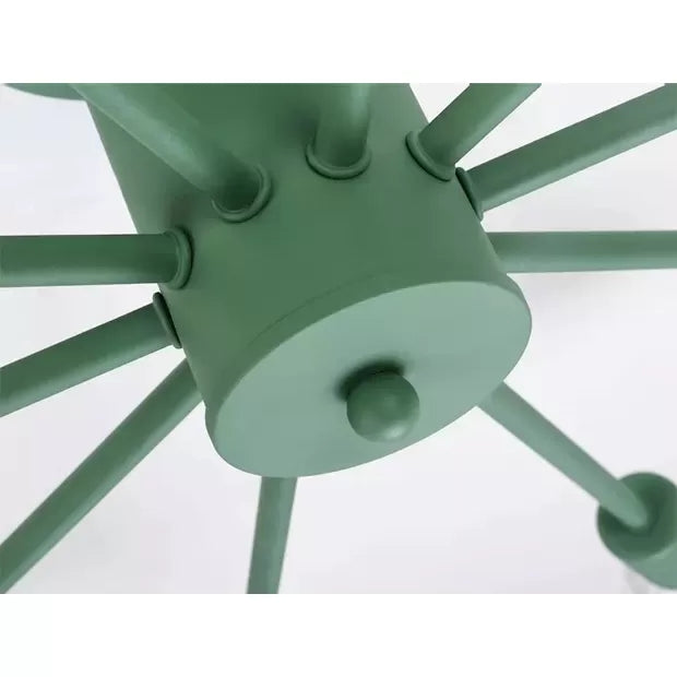Moderne plafondlampen voor slaapkamer, 10-lichts Sputnik semi-inbouwverlichting voor kinderen, 8 "hoog x 48" in diameter