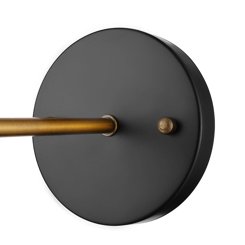 Klare Glasblase Wandleuchte Antiquität 1 Licht Wohnzimmer Beleuchtung in Messing