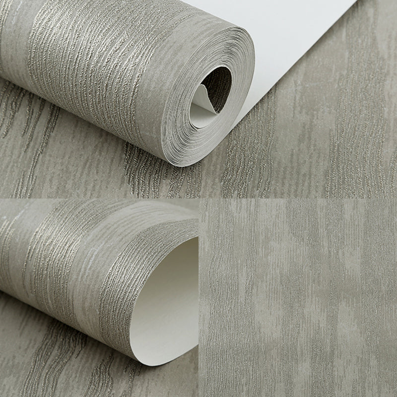 Textured Light Color Wallpaper Modern Wood Bark Look Wall Art for Home, 31' L x 20.5" W