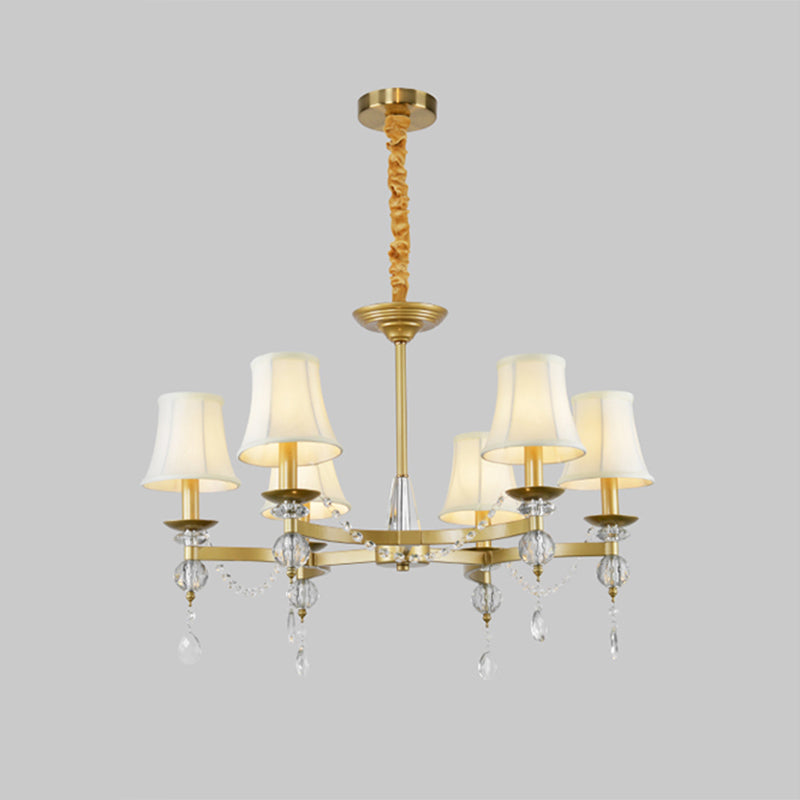 LAMPE SUSPENSION CRISTAL CRISTAUX ÉLEVÉE CHANDELIER PRENDANT TRADITIONNELLE 6/8