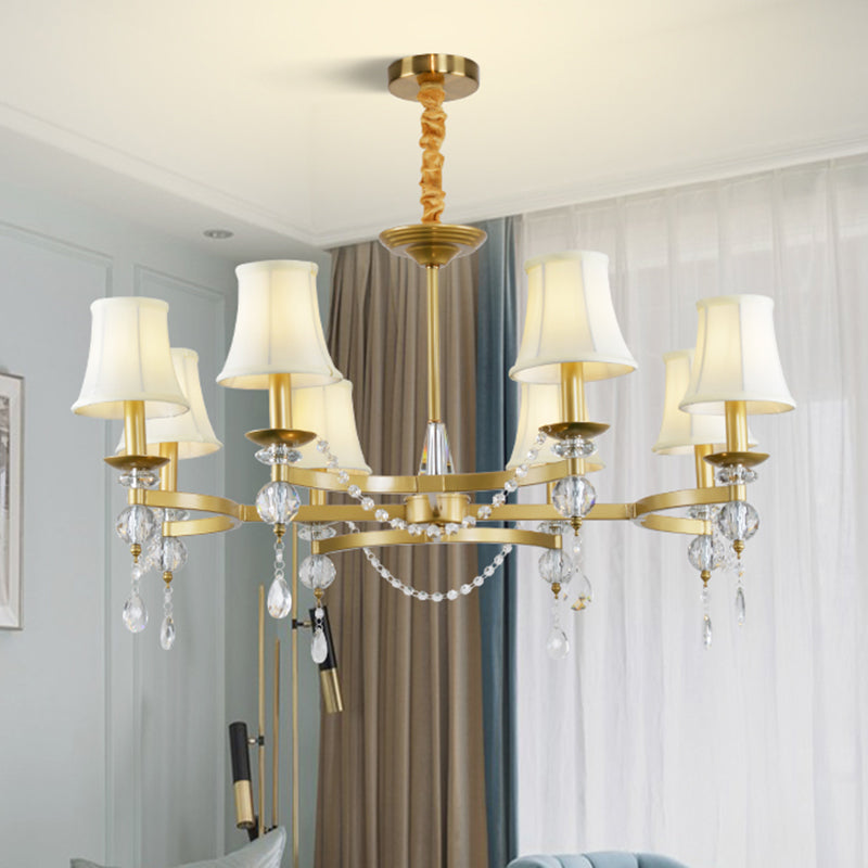 LAMPE SUSPENSION CRISTAL CRISTAUX ÉLEVÉE CHANDELIER PRENDANT TRADITIONNELLE 6/8