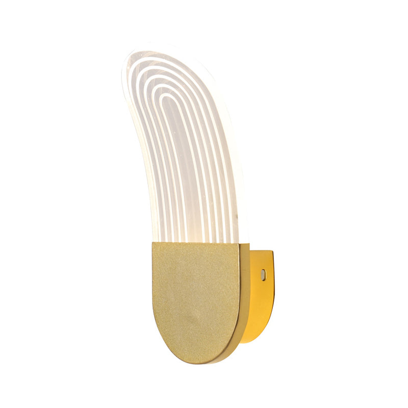 ACRYLIC CURVE OVAL SCONCE LEIL