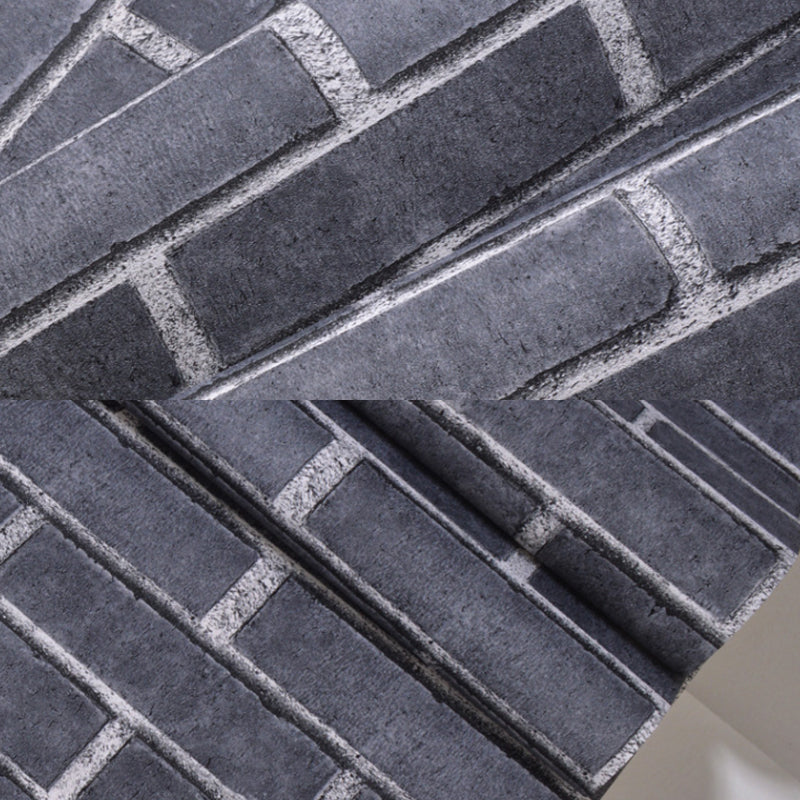 Temporary Adhesive Brick Wallpaper 17.1-sq ft Country Style Wall Art for Dining Room