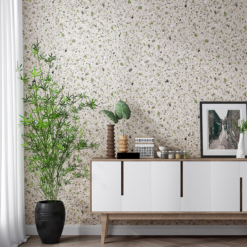 Pastel Color Terrazzo Look Wallpaper Waterproof Industrial Bedroom Wall Covering