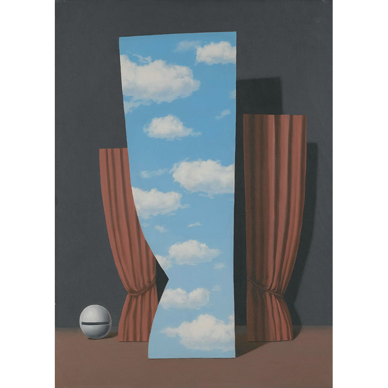 Evoking Gioconda Wallpaper Murals for Bedroom Magritte Artwork Wall Decor, Custom Made