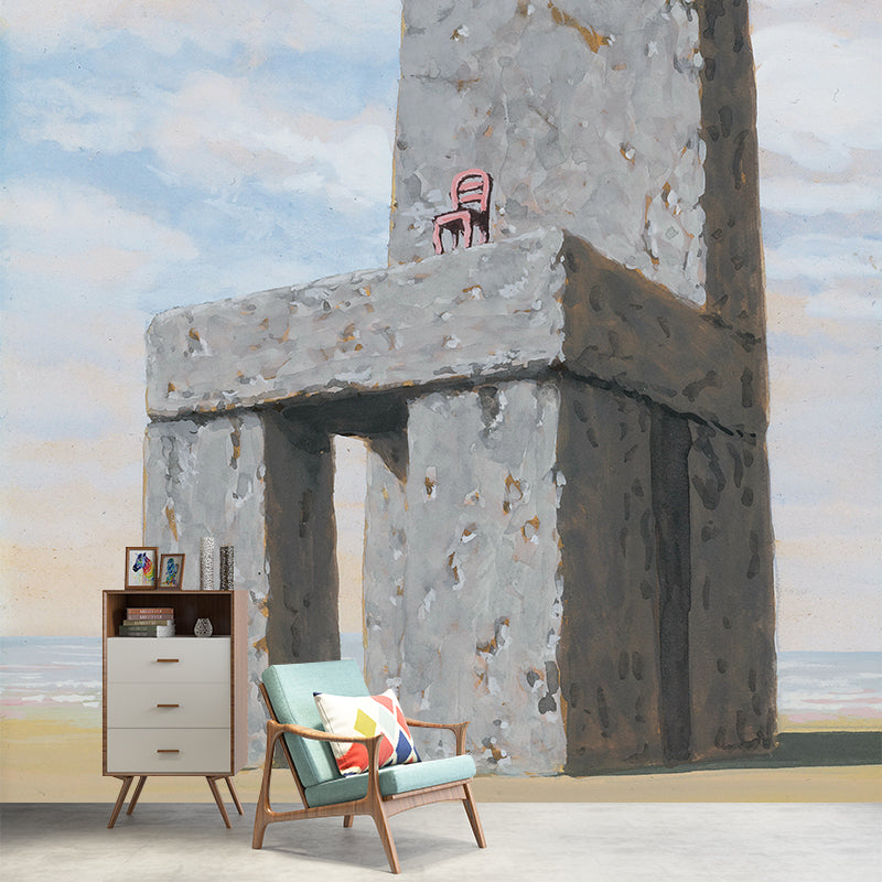 La Legende Des Siecles Mural Surrealism Washable Living Room Wall Decor, Custom-Print