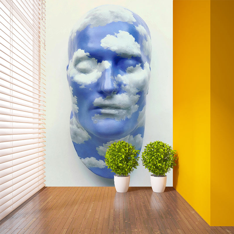 Non-Woven Waterproof Murals Surrealist Rene Magritte the Future of Statues Artwork Wall Covering