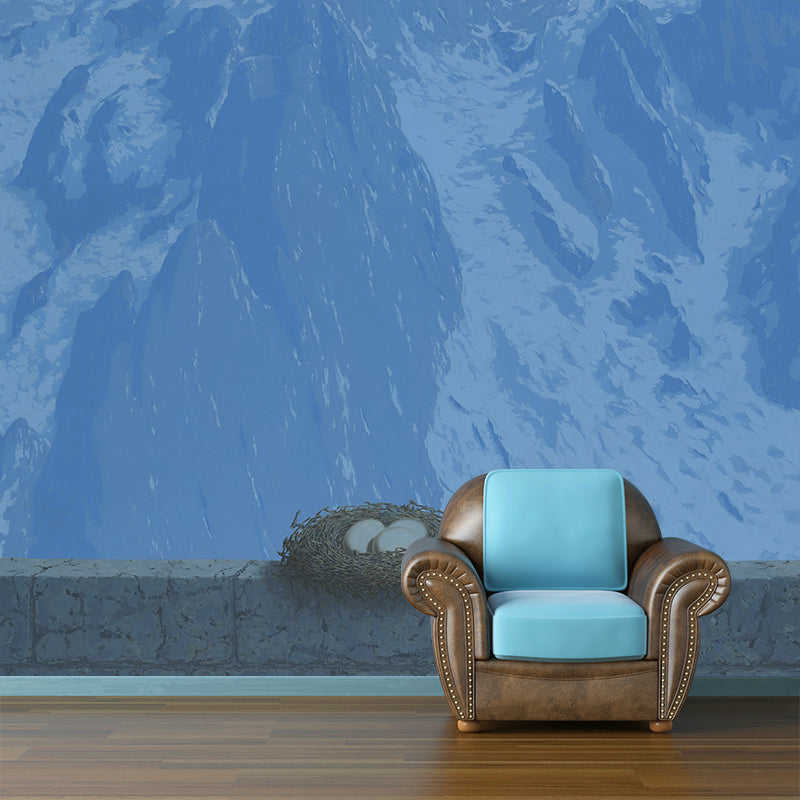 Blue Surrealistic Wall Covering Murals Full Size the Domain of Arnheim Painting Wall Art for Home