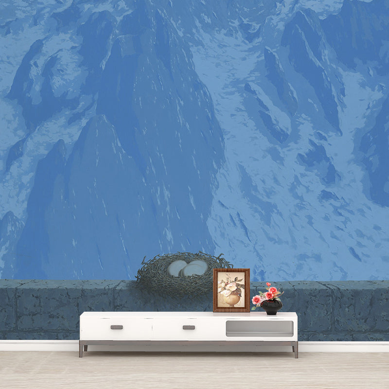 Blue Surrealistic Wall Covering Murals Full Size the Domain of Arnheim Painting Wall Art for Home
