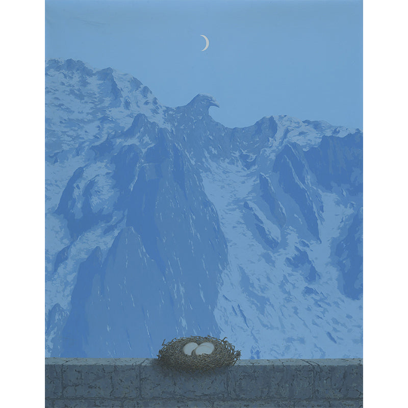 Blue Surrealistic Wall Covering Murals Full Size the Domain of Arnheim Painting Wall Art for Home