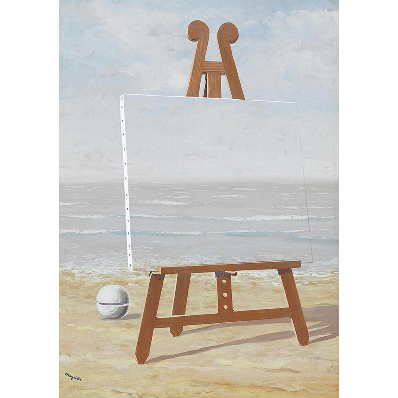 Surreal the Fair Captive Mural Decal in Grey-Yellow Living Room Wall Covering, Custom-Printed
