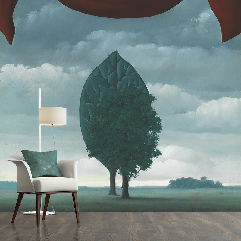 Smooth Big Red-Green Murals Surrealist Rene Magritte Artwork La Constellation Wall Decor, Optional Size