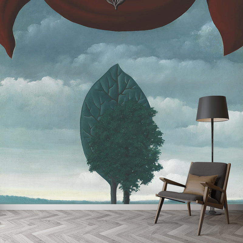 Smooth Big Red-Green Murals Surrealist Rene Magritte Artwork La Constellation Wall Decor, Optional Size
