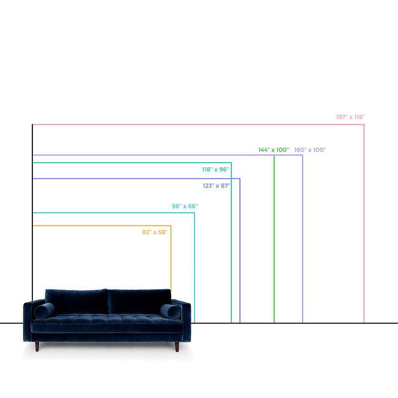 David Hockney Mountain Drawing Murals Artistic Non-Woven Wall Covering in Blue-Yellow-Green