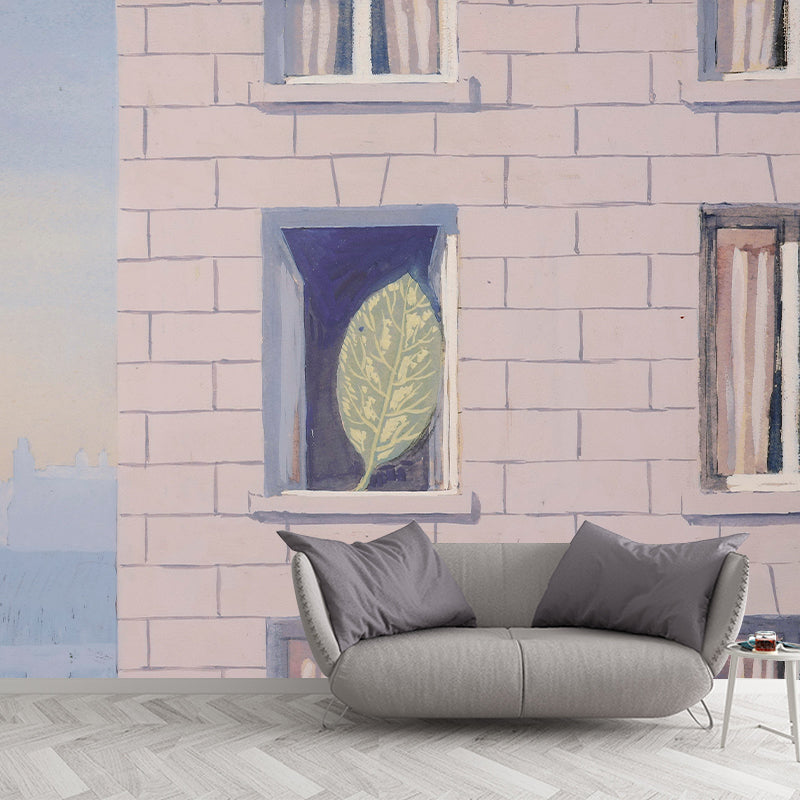 Solitude Leaf Wall Paper Murals for Bedroom Artwork Wall Covering, Customized Size