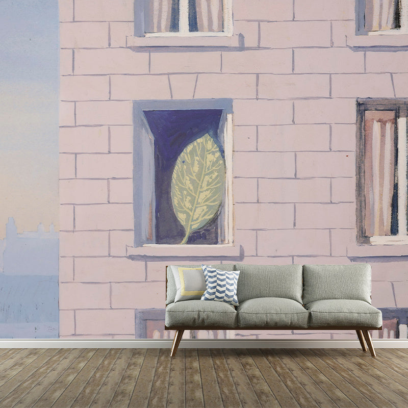 Solitude Leaf Wall Paper Murals for Bedroom Artwork Wall Covering, Customized Size