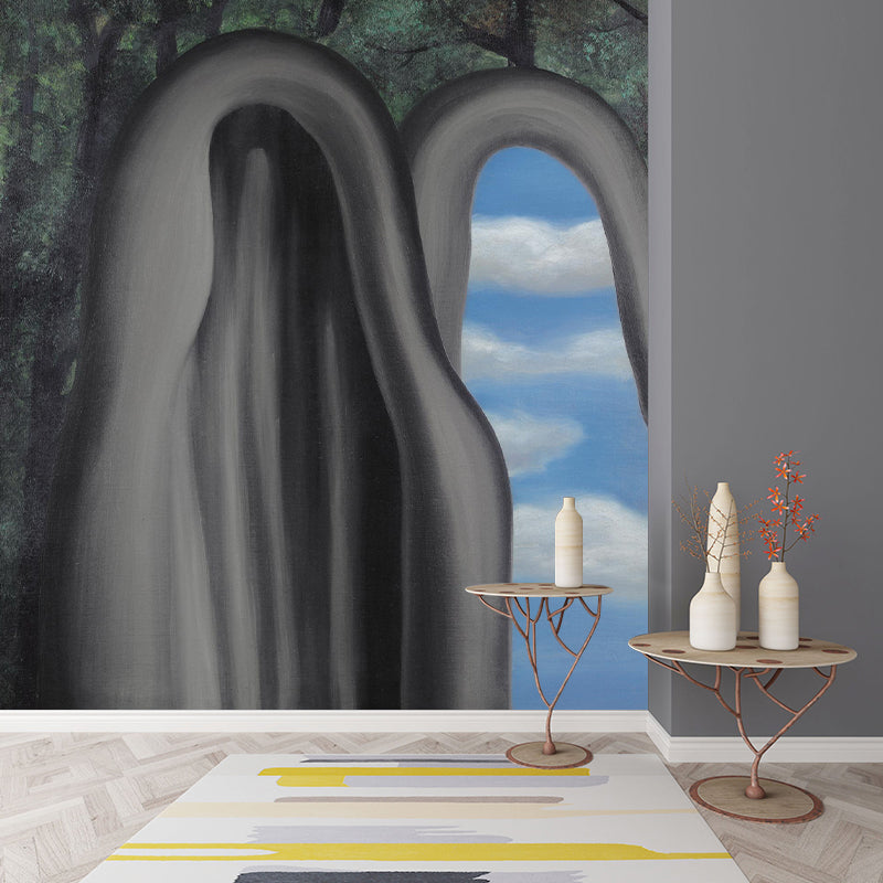 Illustration Arch Wallpaper Murals Full-Size Wall Covering for Living Room, Made to Measure