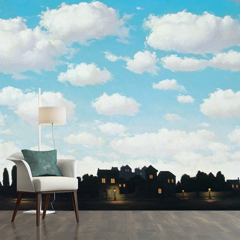 Empire De Lumiere Wallpaper Murals Surreal Waterproof Living Room Wall Covering, Optional Size