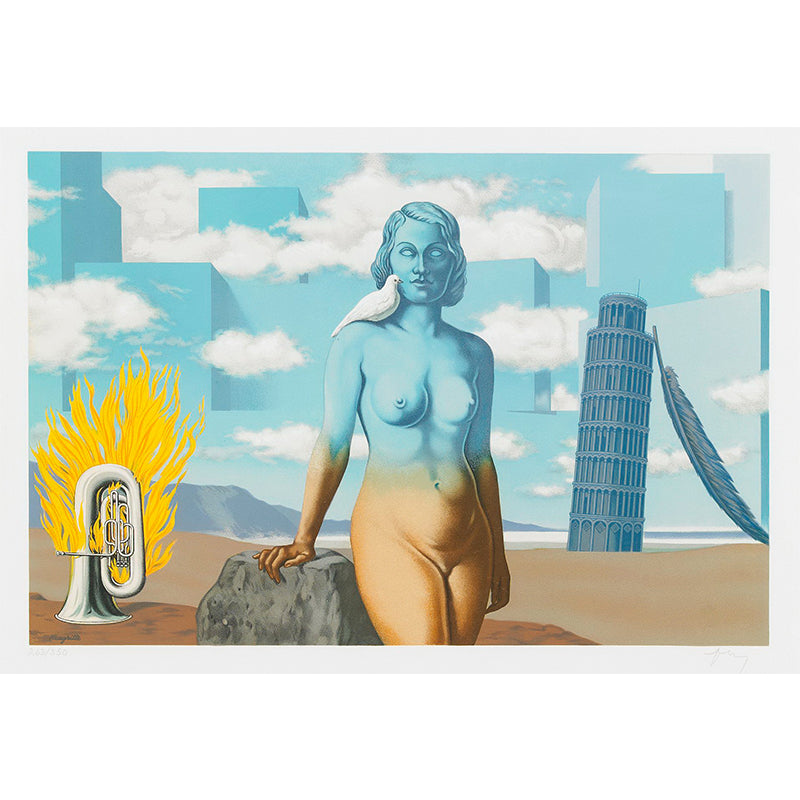 Le Domaine Enchante VI Mural Decal Surrealistic Water-Proof Bedroom Wall Covering, Custom Size