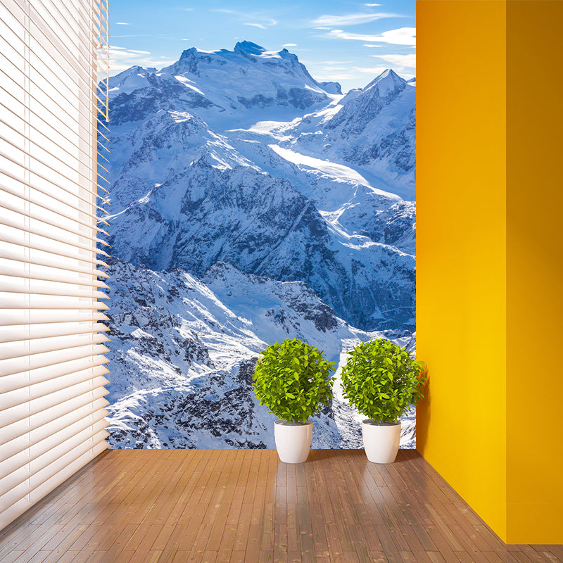 Whole Tortuous Mountain Road Murals Stain Proof Modernist Living Room Wall Decor