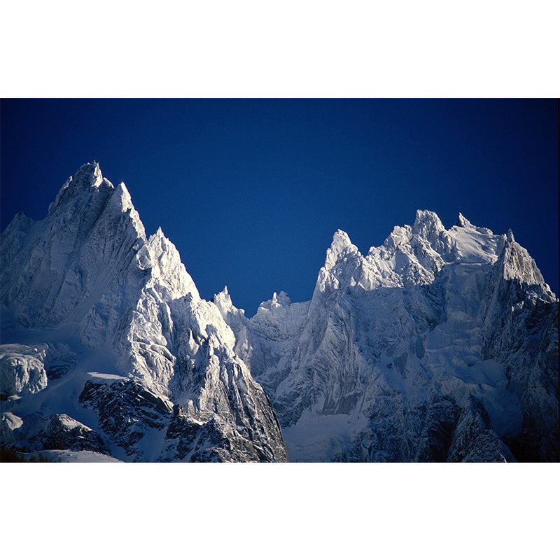 Sunshine on Snow Mountain Murals Modern Stain Proof Living Room Wall Decor, Custom-Print